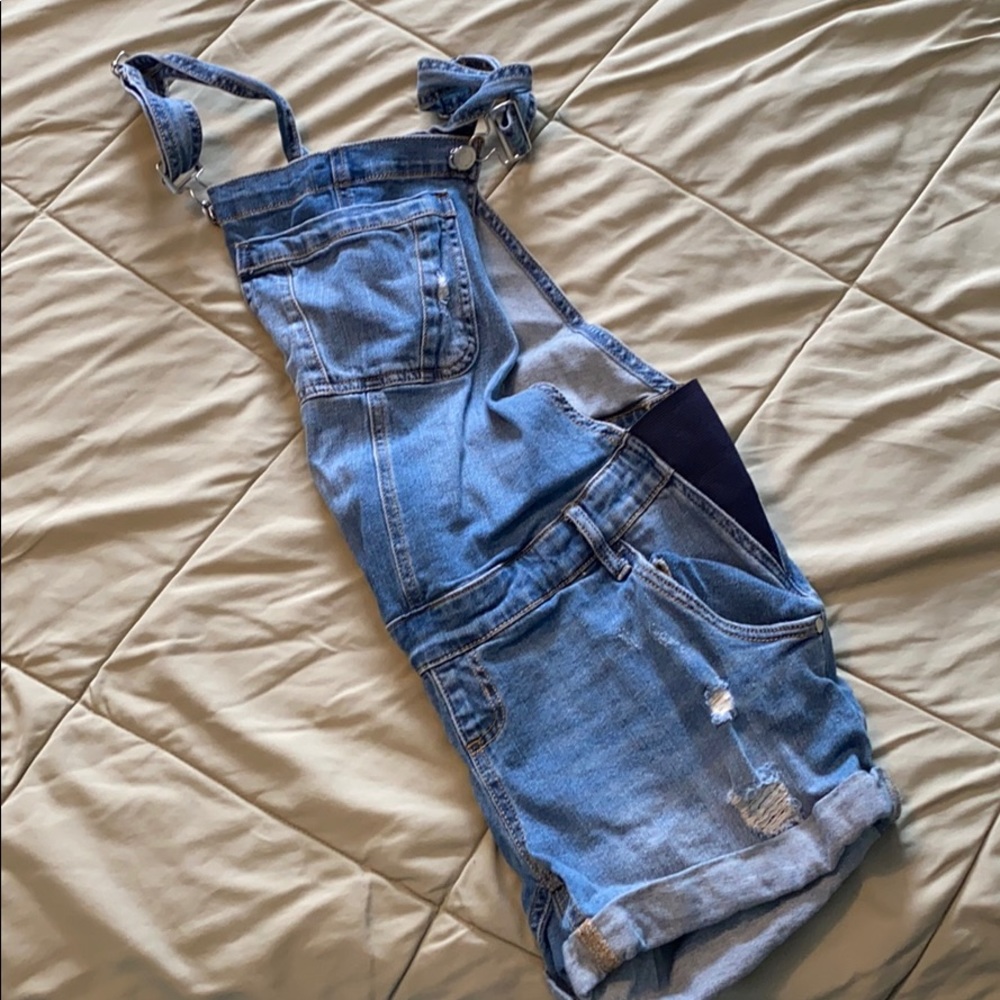 Maternity overalls shorts